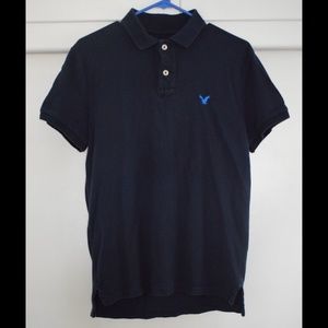 American Eagle Dark Navy Polo Shirt